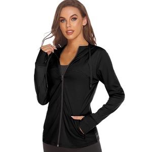 MOCOLY Women's UPF 50+ Sun Protection Hoodie Jacket Lightweight